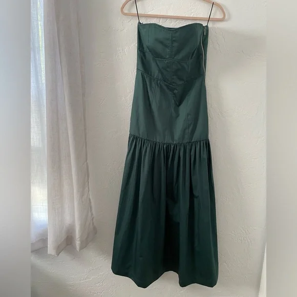 Zara Topstitched Midi Dress - Picture 7 of 17